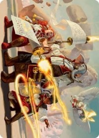 Lorehold Command Art Card, Art Series: Strixhaven