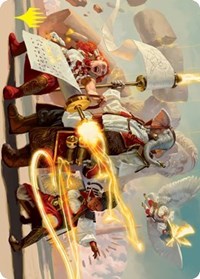 Lorehold Command Art Card (Gold-Stamped Signature), Art Series: Strixhaven