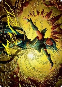 Dragonsguard Elite Art Card (16/81) (Gold-Stamped Signature), Art Series: Strixhaven