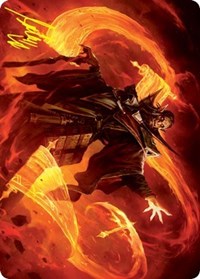 Plargg, Dean of Chaos Art Card (Gold-Stamped Signature), Art Series: Strixhaven