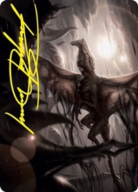 Shadrix Silverquill Art Card (Gold-Stamped Signature), Art Series: Strixhaven