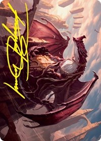 Velomachus Lorehold Art Card (Gold-Stamped Signature), Art Series: Strixhaven