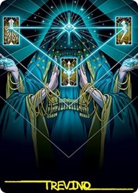 Strategic Planning Art Card (Gold-Stamped Signature), Art Series: Strixhaven