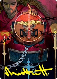 Sign in Blood Art Card (Gold-Stamped Signature), Art Series: Strixhaven
