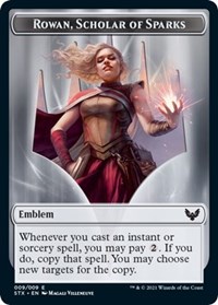 Emblem - Rowan, Scholar of Sparks, Strixhaven: School of Mages