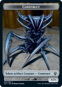 Construct (022) // Treasure Double-Sided Token, Commander 2021