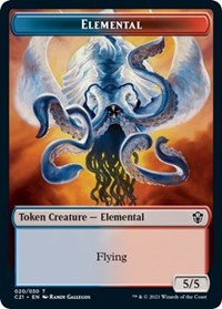 Elemental (020) // Copy Double-Sided Token, Commander 2021