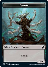 Demon // Fungus Beast Double-Sided Token, Commander 2021