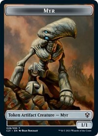 Myr // Treasure Double-Sided Token, Commander 2021