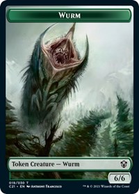 Wurm // Kraken Double-Sided Token, Commander 2021