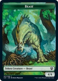 Beast (011) // Insect Double-Sided Token, Commander 2021