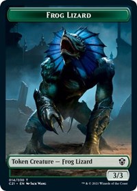 Frog Lizard // Elephant Double-Sided Token, Commander 2021