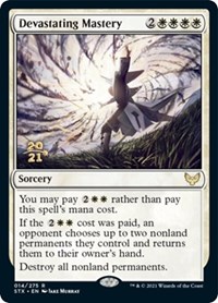 Devastating Mastery, Prerelease Cards