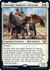 Mavinda, Students' Advocate, Prerelease Cards