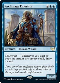 Archmage Emeritus, Prerelease Cards