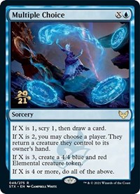Multiple Choice, Prerelease Cards