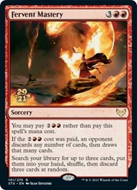 Fervent Mastery, Prerelease Cards