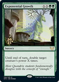 Exponential Growth, Prerelease Cards