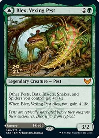 Blex, Vexing Pest, Prerelease Cards