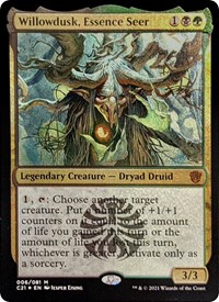 Willowdusk, Essence Seer (Display Commander) - Thick Stock, Commander 2021