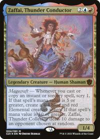 Zaffai, Thunder Conductor (Display Commander) - Thick Stock, Commander 2021
