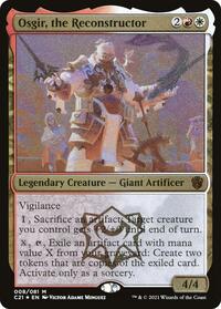 Osgir, the Reconstructor (Display Commander) - Thick Stock, Commander 2021