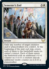 Semester's End, Prerelease Cards