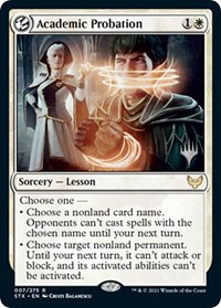 Academic Probation, Promo Pack: Strixhaven