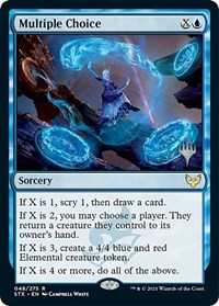 Multiple Choice, Promo Pack: Strixhaven