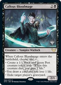 Callous Bloodmage, Promo Pack: Strixhaven