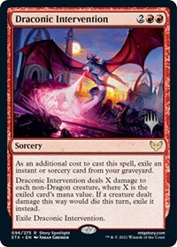 Draconic Intervention, Promo Pack: Strixhaven