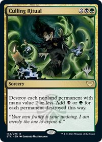 Culling Ritual, Promo Pack: Strixhaven
