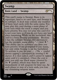 Swamp (256) (Full-Text Lands), Secret Lair Drop Series