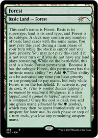 Forest (258) (Full-Text Lands), Secret Lair Drop Series