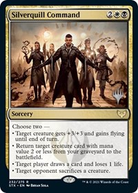Silverquill Command, Promo Pack: Strixhaven