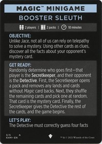 Magic Minigame: Booster Sleuth, Kaldheim