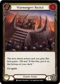 Warmongers Recital Yellow