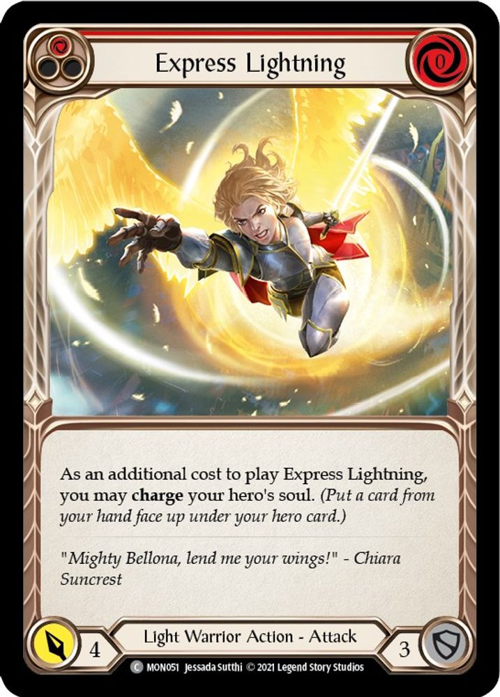 Express Lightning (Red), 1st-edition-normal, front