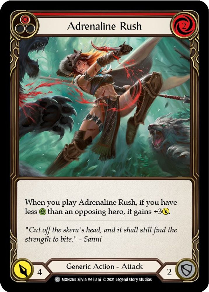 Adrenaline Rush (Red), 1st-edition-normal, front