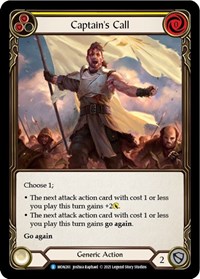 Captain's Call (Yellow)