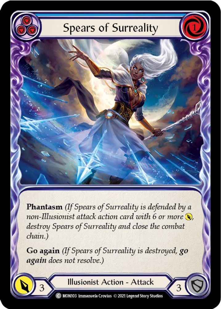 Spears of Surreality (Blue), 1st-edition-normal, front