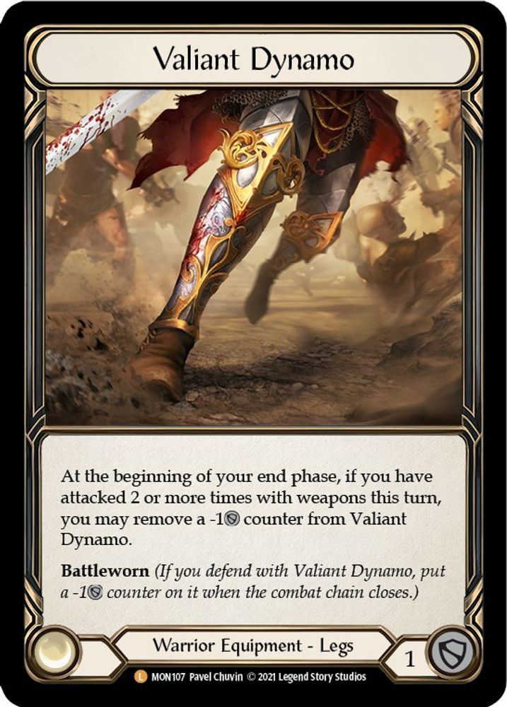 Valiant Dynamo, 1st-edition-cold-foil, front