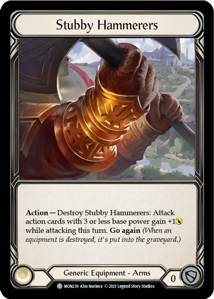 Stubby Hammerers, 1st-edition-cold-foil, front