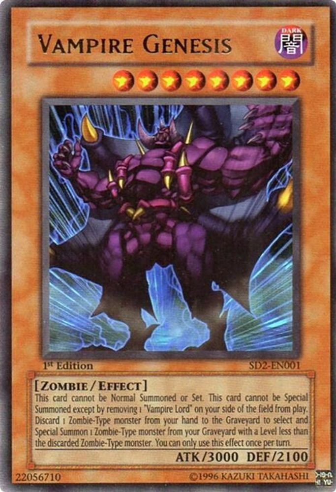 Vampire Genesis, 1st-edition, front