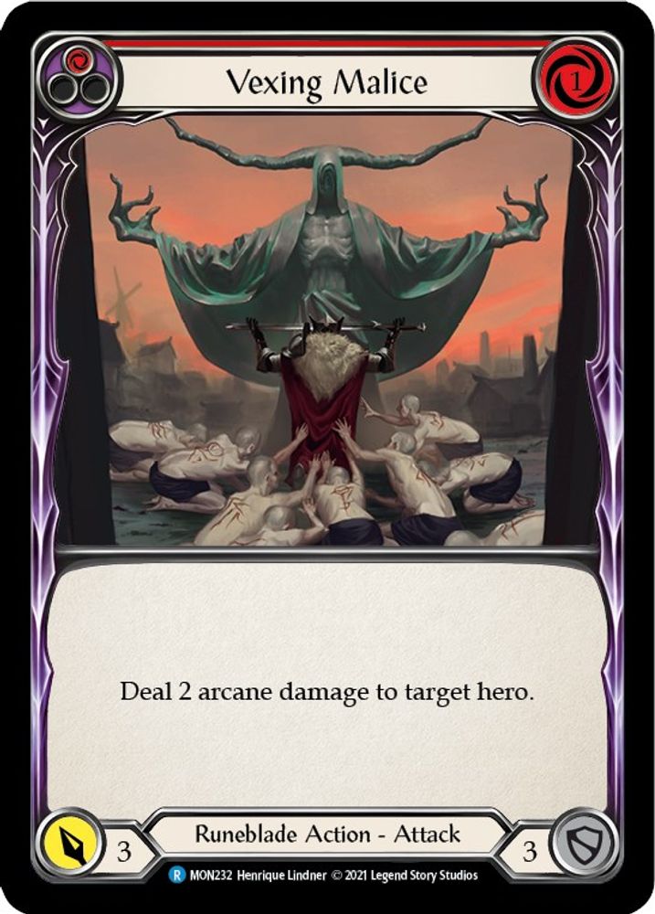 Vexing Malice (Red), 1st-edition-normal, front
