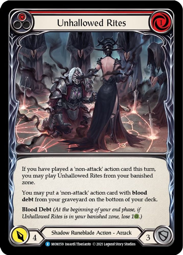 Unhallowed Rites (Red), 1st-edition-normal, front