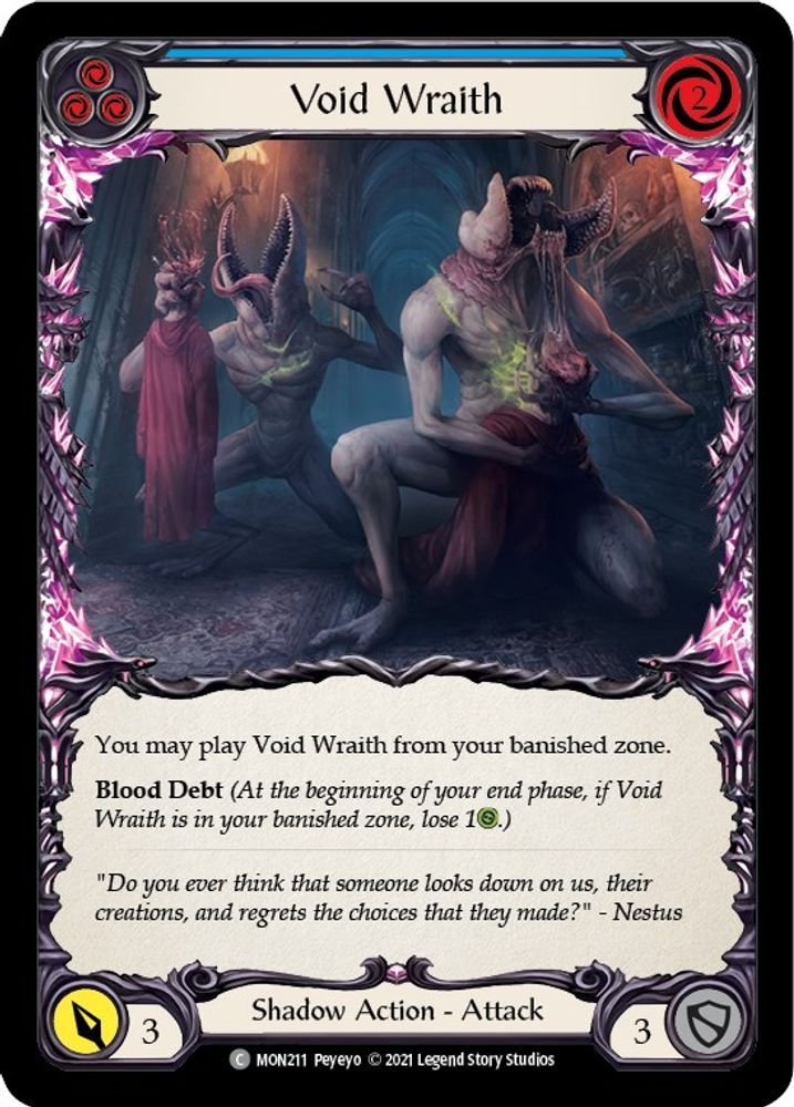 Void Wraith (Blue), 1st-edition-normal, front