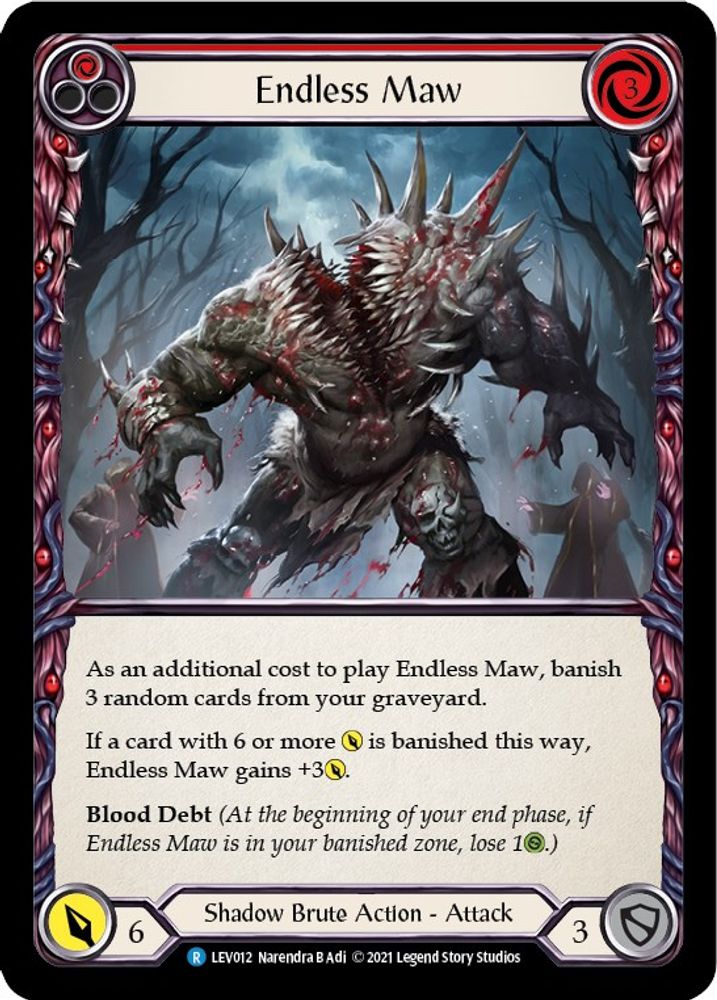 Endless Maw (Red), Standard, front