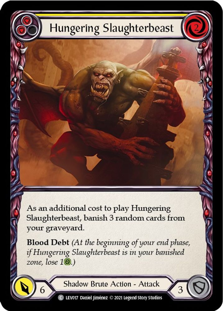 Hungering Slaughterbeast (Yellow), Standard, front