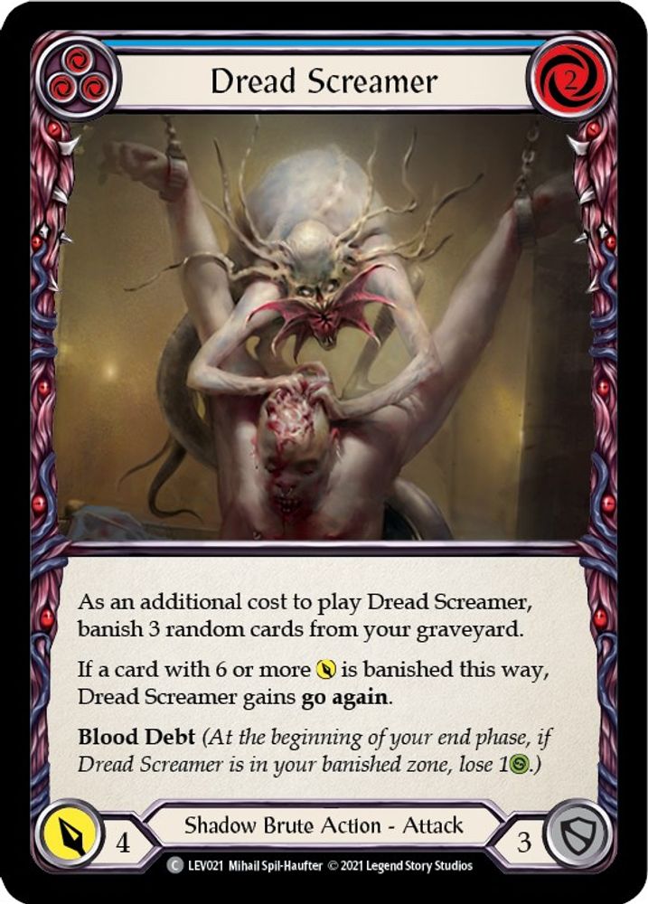 Dread Screamer (Blue), Standard, front